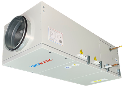 VMPU-E-FR-750-6.0/3-1 УСТАНОВКА ПРИТОЧНАЯ КОМПАКТНАЯ С ФРЕОН. ОХЛАЖДЕНИЕМ 750м3/ч, ЭЛЕКТРОНАГРЕВ 6.0 kW 3 фазы 380В