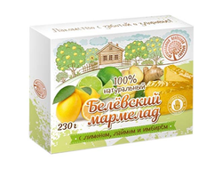 Мармелад "Лимон-лайм-имбирь", без сахара, 230г (Давыдово)