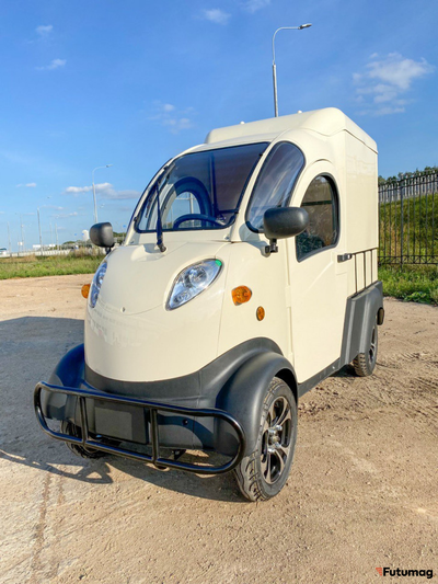 Квадрицикл грузовой GreenCamel Тендер X1200 Квадро (72V 2500W) кабина, BOX, понижающая 52 Ah