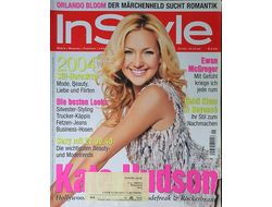 Instyle Germany Magazine January 2004 Kate Hudson,Orlando Bloom Женские иностранные журналы,Intpress