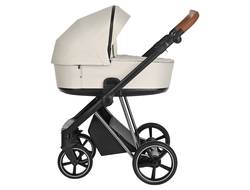 Коляска 3в1 Roan Sol Lux Pearl Shell/Nikiel (руч.Коричневый)