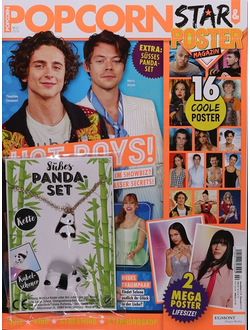 Popcorn Magazine Issue 2 2024 Timothee Chalamet, Harry Styles, Olivia Rodrigo Cover, Intpressshop