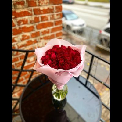 Букет роза Кения 40 см 21 шт