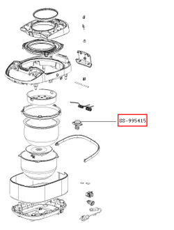 Оригинальный датчик температуры нижний с пружиной для мультиварки Moulinex, Tefal