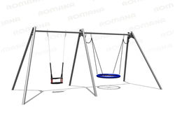 Уличные качели для детской площадки фото