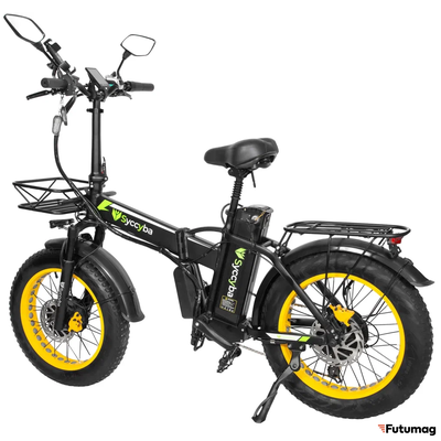 Электровелосипед SYCCYBA H1 (F10) DUAL 23AH желтый