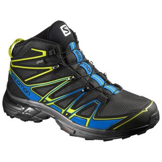 Ботинки SALOMON X-CHASE MID GTX Bk/Bl/Gecko  391832  (Размеры: 8; 8,5; 9,5)