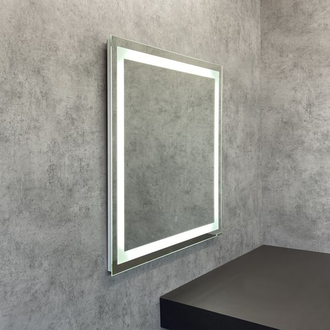 Зеркало "Квадрат-75" светодиодная лента, сенсор 750х750