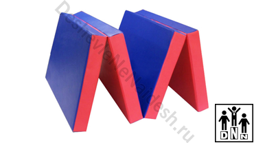 Мат 4-х секционный синий