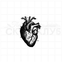 Штамп винтажный сердце