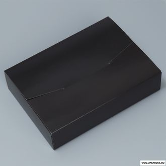 Коробка конверт «Чёрная» 22 х 16 х 5 см