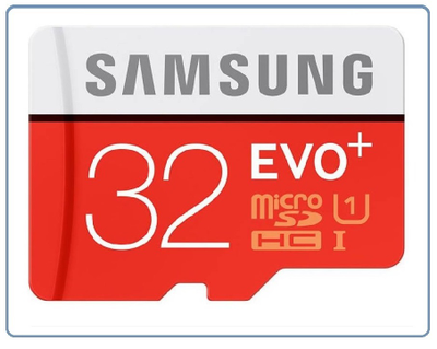 Карта памяти Samsung EVO Plus microSD UHS-I 32 ГБ