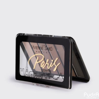 VIVIENNE SABO Палетка теней для век мини Paris | Вивьен Сабо. Тон 01 · Нюдовые оттенки Place Vendome