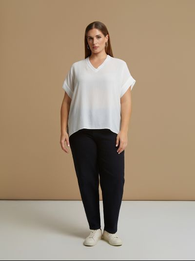 Женская блузка с принтом большого размера в модном бутике XLady