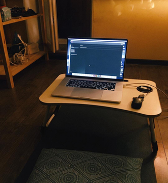 Столик-подставка для завтрака и ноутбука, компьютера, планшета, складной