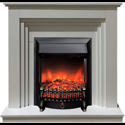 Электрокамин Вотан белый с очагом Fobos