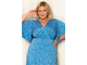 Элегантное женское летнее платье &quot;АССОЛЬ&quot; арт. 423005 (цвет голубой) Размеры 50-64