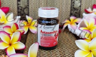 Купить тайские капсулы Astaxanthin Vistra 4 mg (30 капсул), узнать отзывы, инструкция по применению