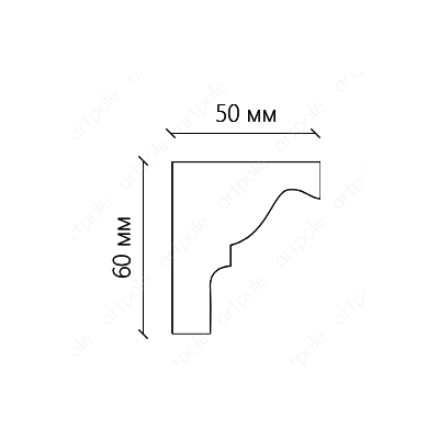 Карниз гладкий SKT15