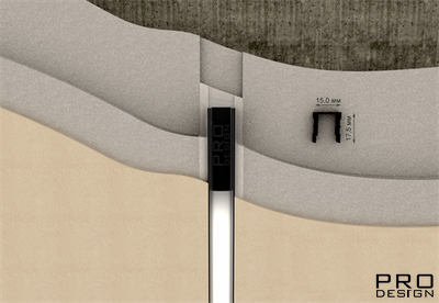 Декоративный стеновой профиль Pro Design 536 Черный