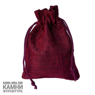 МЕШОЧКИ ИЗ ИСКУССТВЕННОГО ЛЬНА 9*12 см, цвет в ассортименте, цена за штуку