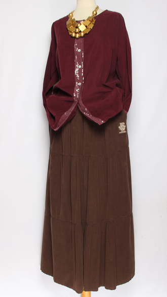 Рубашка "Вельвет пайетки"винный до р.52