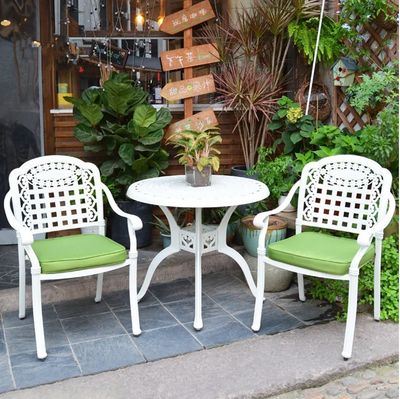 Белый кофейный комплект Vienna 2 из литого алюминия