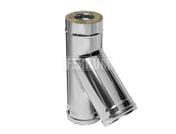 Сэндвич-тройник 135° (430/0,8мм + нерж.) d200х280