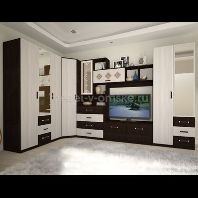 ШМ730 Гостиная Эмма №1. Размер: 5205х2200х520.