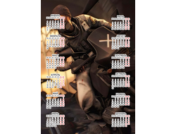 Календарь настенный PlayerUnknown’s Battlegrounds, PUBG, ПУБГ №8