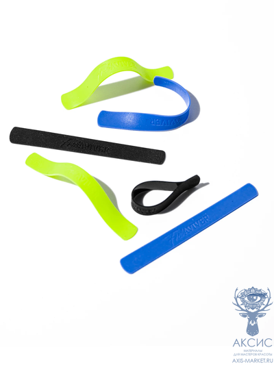 FreiAVIVER Компенсаторы для ламинирования ресниц (зеленый, синий, черный), 3 пары