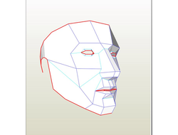 Модель для бумажного моделирования "Белая маска"