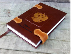 блокнот купить, подарок руководителю, ежедневник с гербом, блокнот ручной работы, ежедневник купить