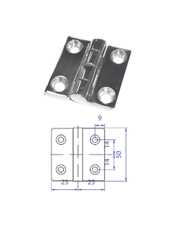 Петля прямоугольная неразъемная 2х2