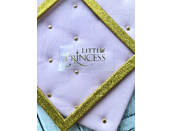 Надпись из термотрансферной пленки "Little princess". Цвет золото. малая