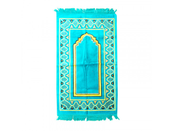 Молитвенный коврик бирюзовый мягкий ворс Турция