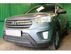 Защита радиатора Hyundai Creta 2016- black PREMIUM