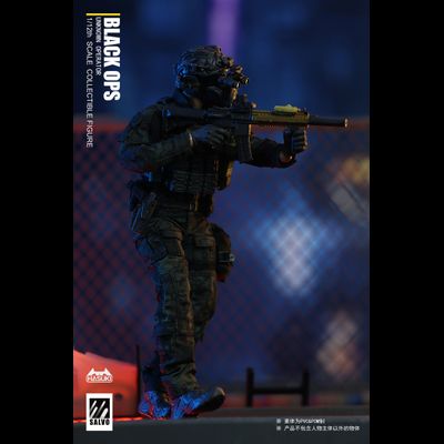 Боец спецназа - Коллекционная фигурка 1/12 SCALE Black Ops (SA01) - HASUKI