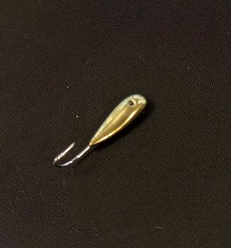 Мормышка паяная Глазок золото вес.0.22 gr.14mm. d-2.0mm. купить