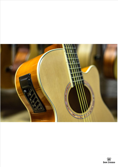 фото подключения на акустической гитаре COLOMBO LF - 401 CEQ / N