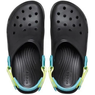 CROCS CLASSIC ALL TERRAIN CLOG ЧЕРНЫЕ С ГОЛУБЫМ