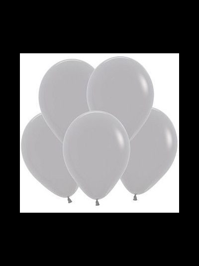 Воздушный шар с гелием "Серый пастель" 30 см