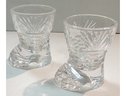 396-1/ Хрустальные сапожки. Стопки