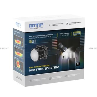 Многофункциональные матричные модули ближнего, дальнего света Matrix System Bi-LED 3″ — с подсветкой поворота MF55K60