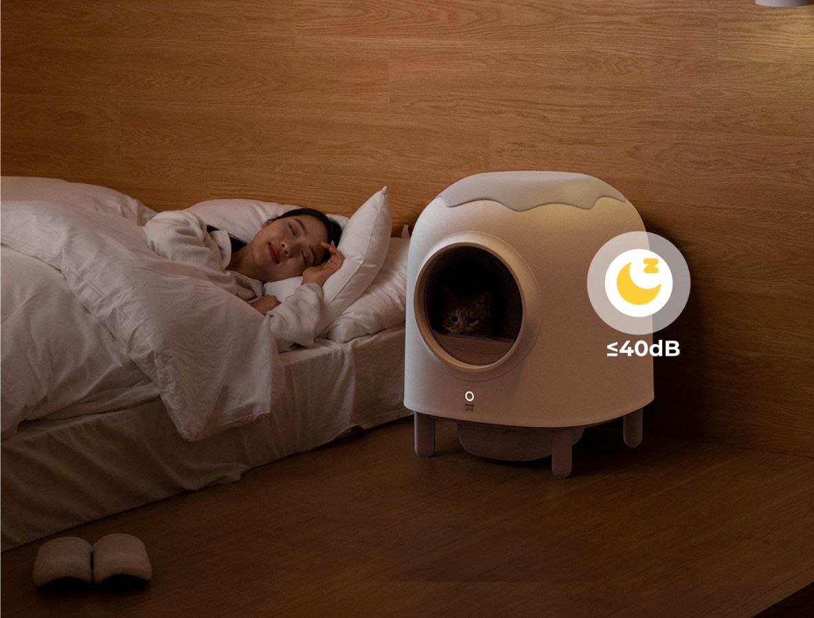 Умный самоочищающийся ящик лоток туалет для кошек HHOLOVE Smart Self ...