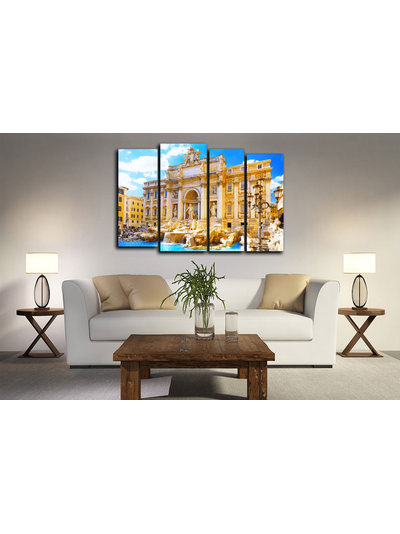 Модульная картина "Фонтан треви"