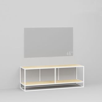 Тумба TV stand lite 2 white светлый дуб