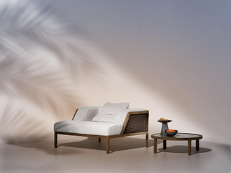 Кресло деревянное лаунж с подушками Grand Life
