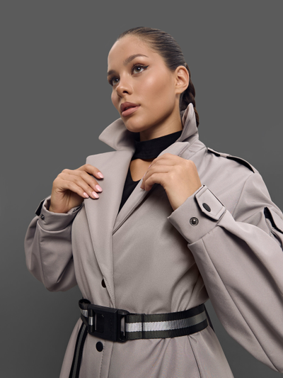 Плащ Palletoque Серый