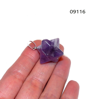 Меркаба - аметист арт.09116: подвеска ~4,5г - 13*13мм